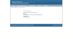 Desktop Screenshot of cme.researchtopractice.com